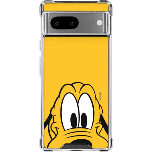 Disney Friends Pluto Up Close Google Pixel 7a Clear Case